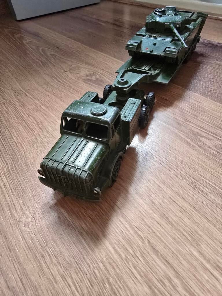 Vintage Dinky Toys Mighty Antar Tank Transporter, Ophalen of Verzenden, Gebruikt, Auto, Dinky Toys