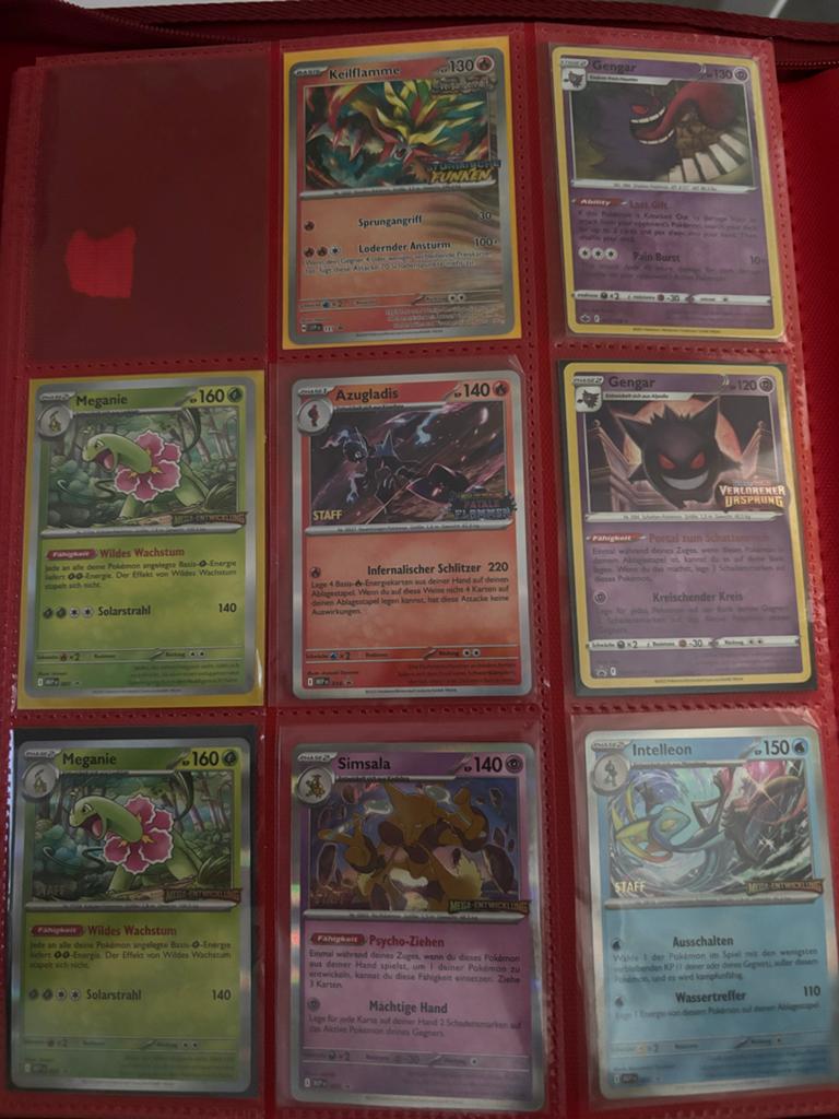 Grote verzameling Pokémon kaarten in map, Ophalen of Verzenden, Gebruikt, Meerdere kaarten, Foil