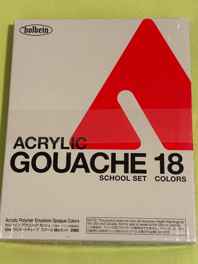 Holbein acrylic gouache set NIEUW, Verzenden, Nieuw, Acrylverf