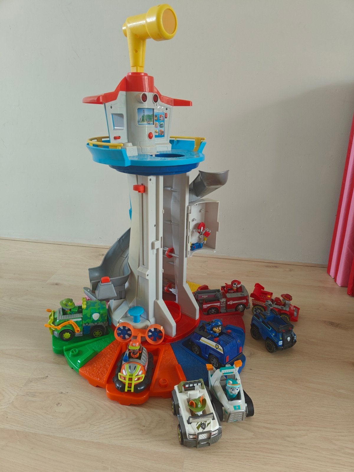 Paw Patrol Uitkijktoren met Voertuigen, Ophalen, Gebruikt