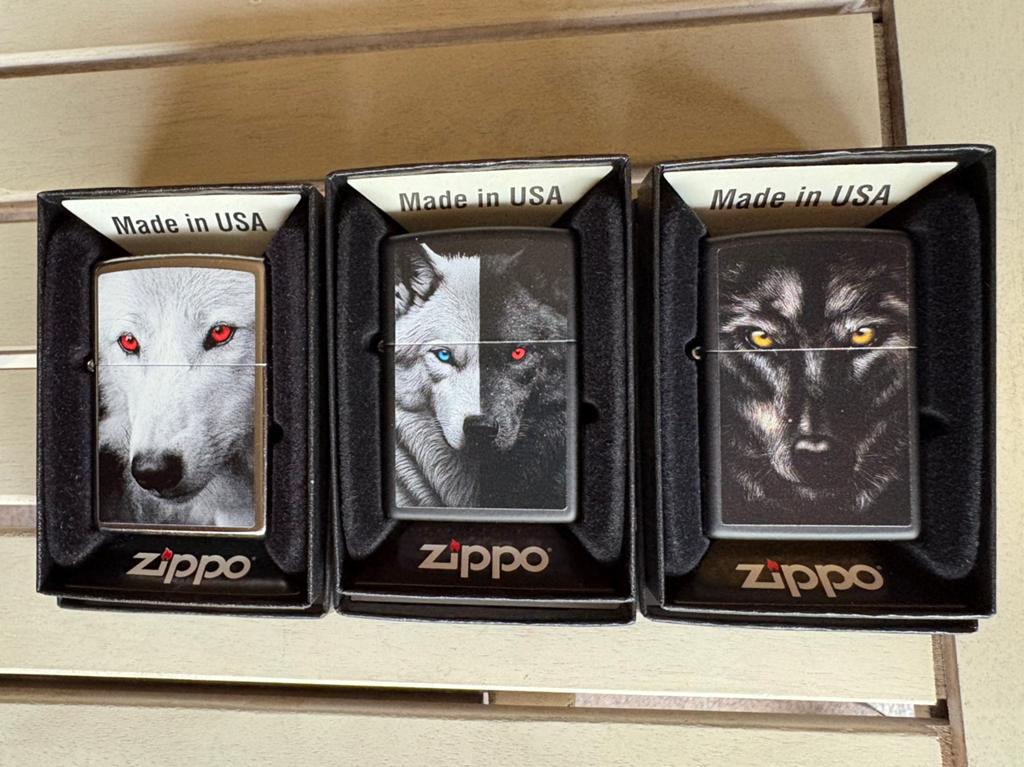 ZIPPO, WOLVEN SET ( 3 STUKS ), Ophalen of Verzenden, Nieuw, Aansteker