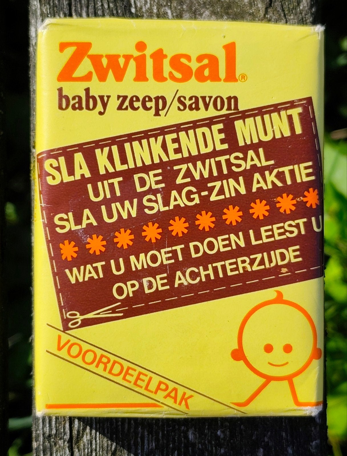 Vintage Zwitsal Baby Zeep/Savon vintage. 70's, Ophalen of Verzenden, Gebruikt, Zwitsal, Jongetje of Meisje