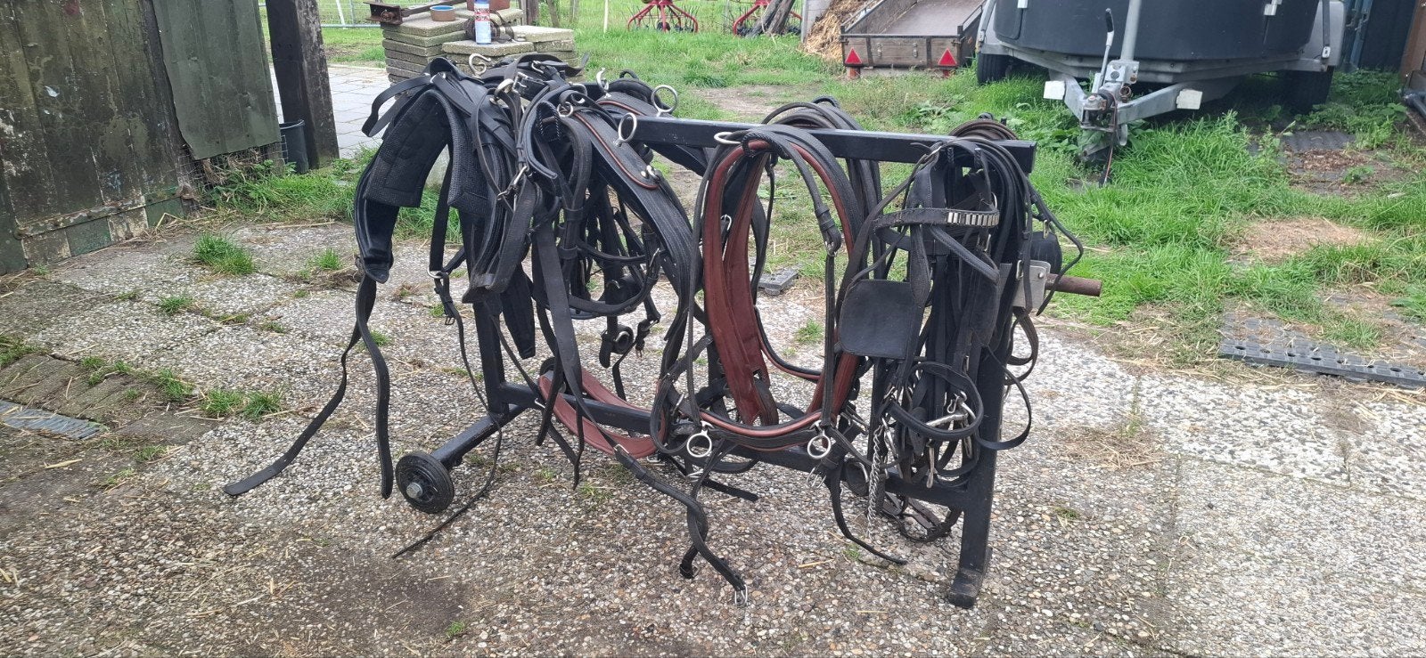 Complete set tuig zowel enkel als dubbel span, Dieren en Toebehoren, Ophalen
