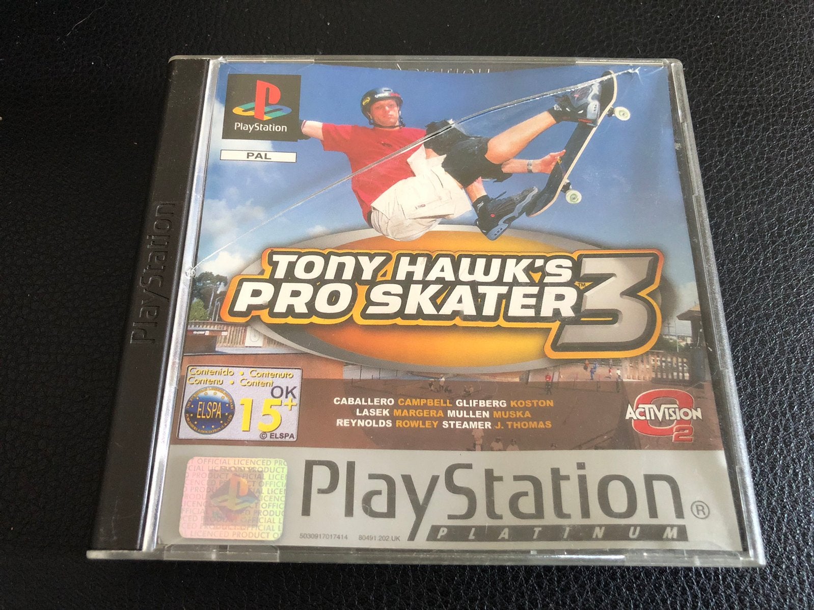 PS1, Tony Hawk Pro Skater 3 Platinum, 1 speler, Ophalen of Verzenden, Zo goed als nieuw, Vanaf 3 jaar