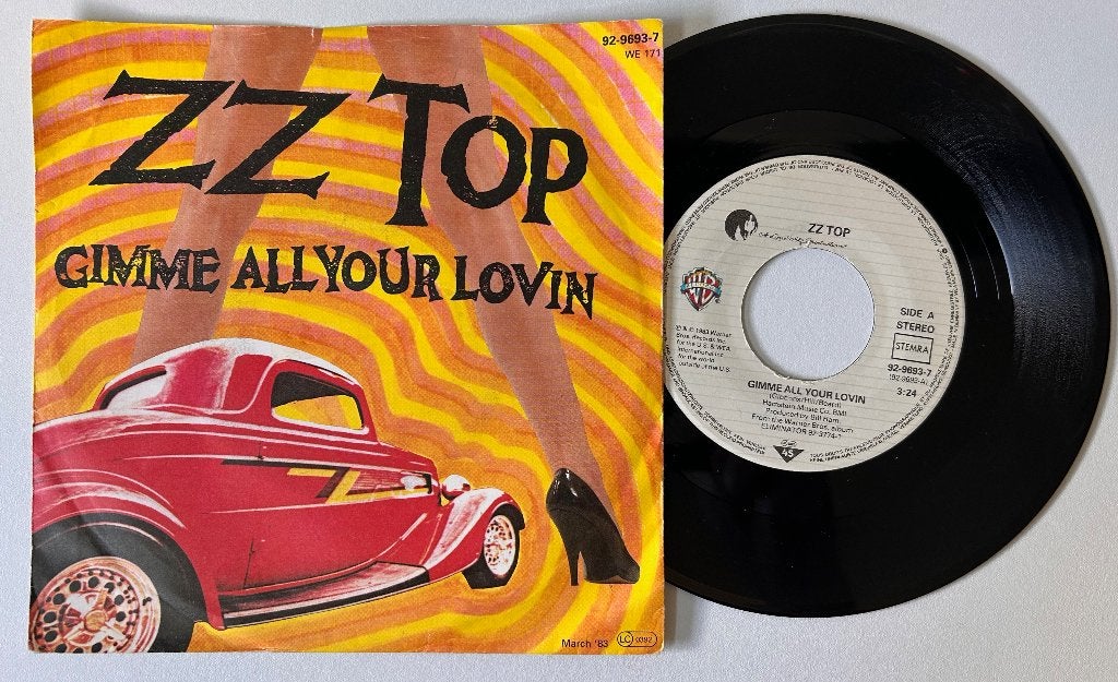 7# ZZ TOP - Gimme all your lovin' (EX/EX), Ophalen of Verzenden, Zo goed als nieuw, 7 inch, Rock en Metal