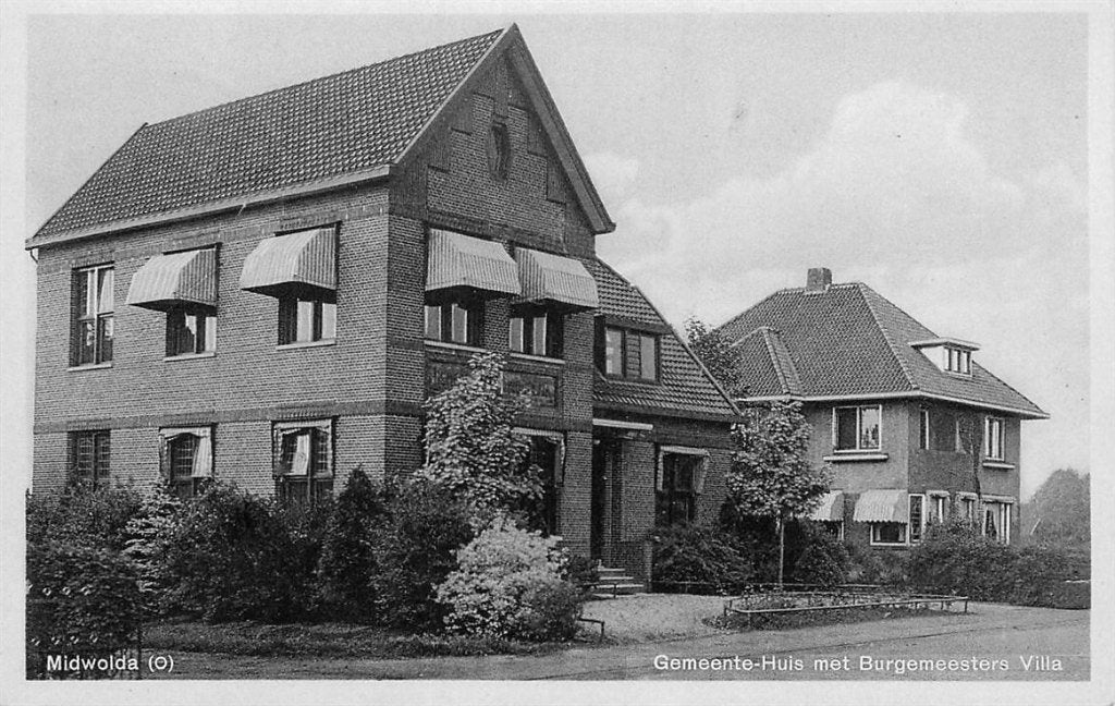 378-332-027 Midwolda Gemeentehuis, Ophalen of Verzenden, Voor 1920, Groningen