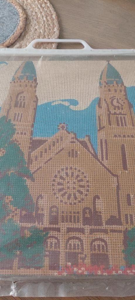 Voorbedrukt borduurpakket koninginne kerk Rotterdam, Hobby en Vrije tijd, Ophalen of Verzenden, Nieuw, Handborduren, Borduurpakket