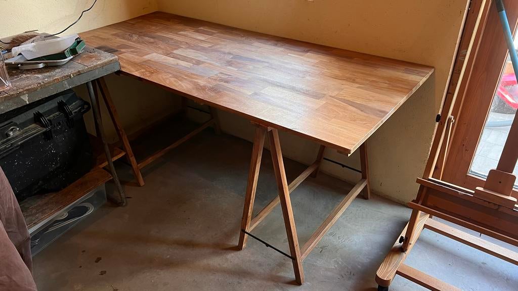 HK living - bureau/tafel, Huis en Inrichting, Ophalen, Overige typen, Gebruikt, Hout