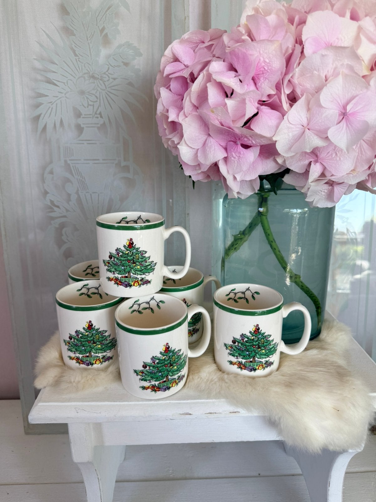 Spode Christmas Tree 6x mokken nieuw, Diversen, Kerst, Ophalen, Nieuw