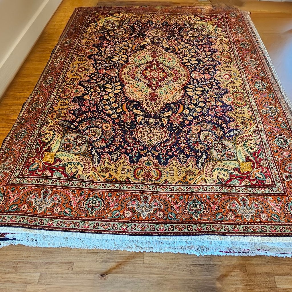 perzisch tapijt tabriz handgeknoopt vloerkleed 380 x 292 cm, TTM Wonen, Meubels – (Perzische) Tapijten en Woonaccessoires, Ophalen of Verzenden