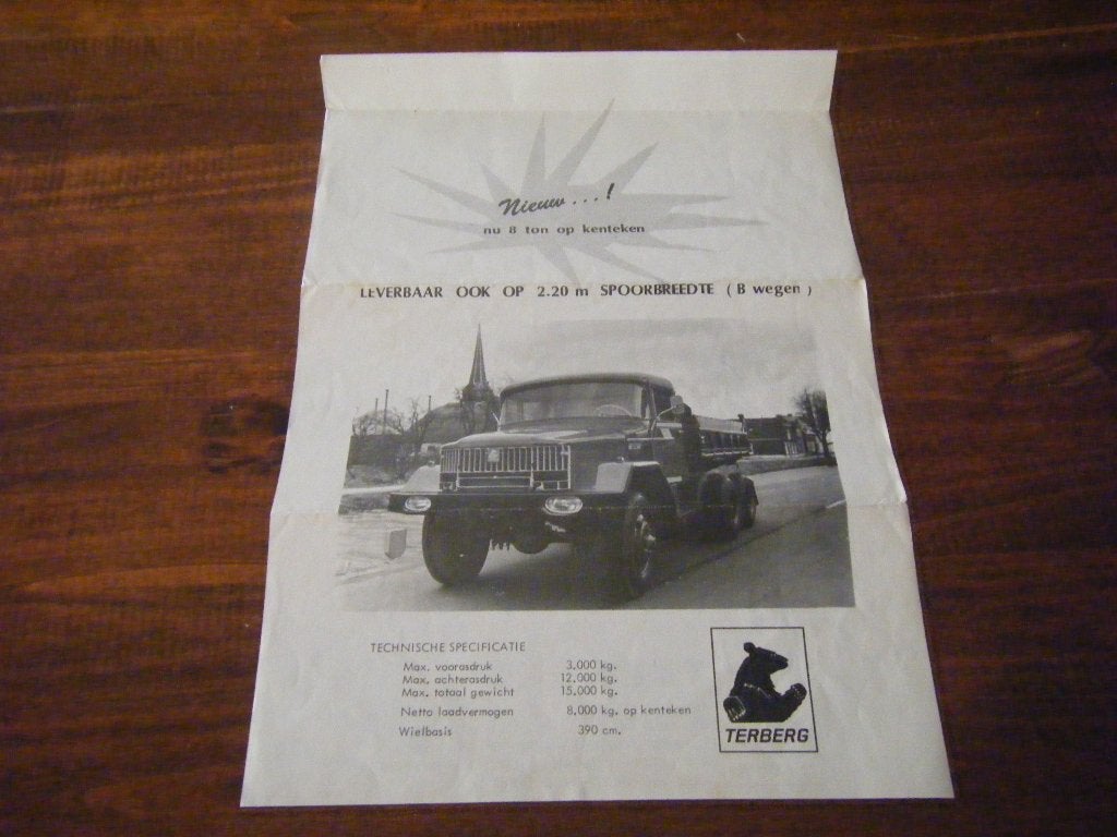 P41 - DAF - Vrachtwagen - Terberg - Benschop - Brochure 2, Ophalen of Verzenden, Auto's