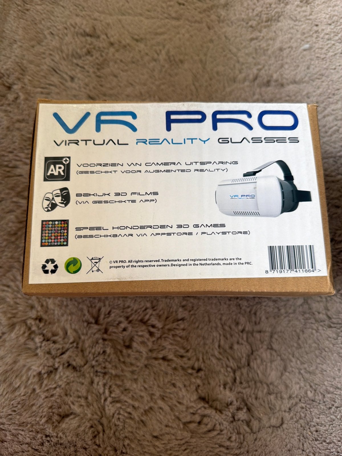 VR Pro Virtual Reality Bril - Nieuw in Doos, Ophalen of Verzenden, Nieuw, VR-bril, Telefoon