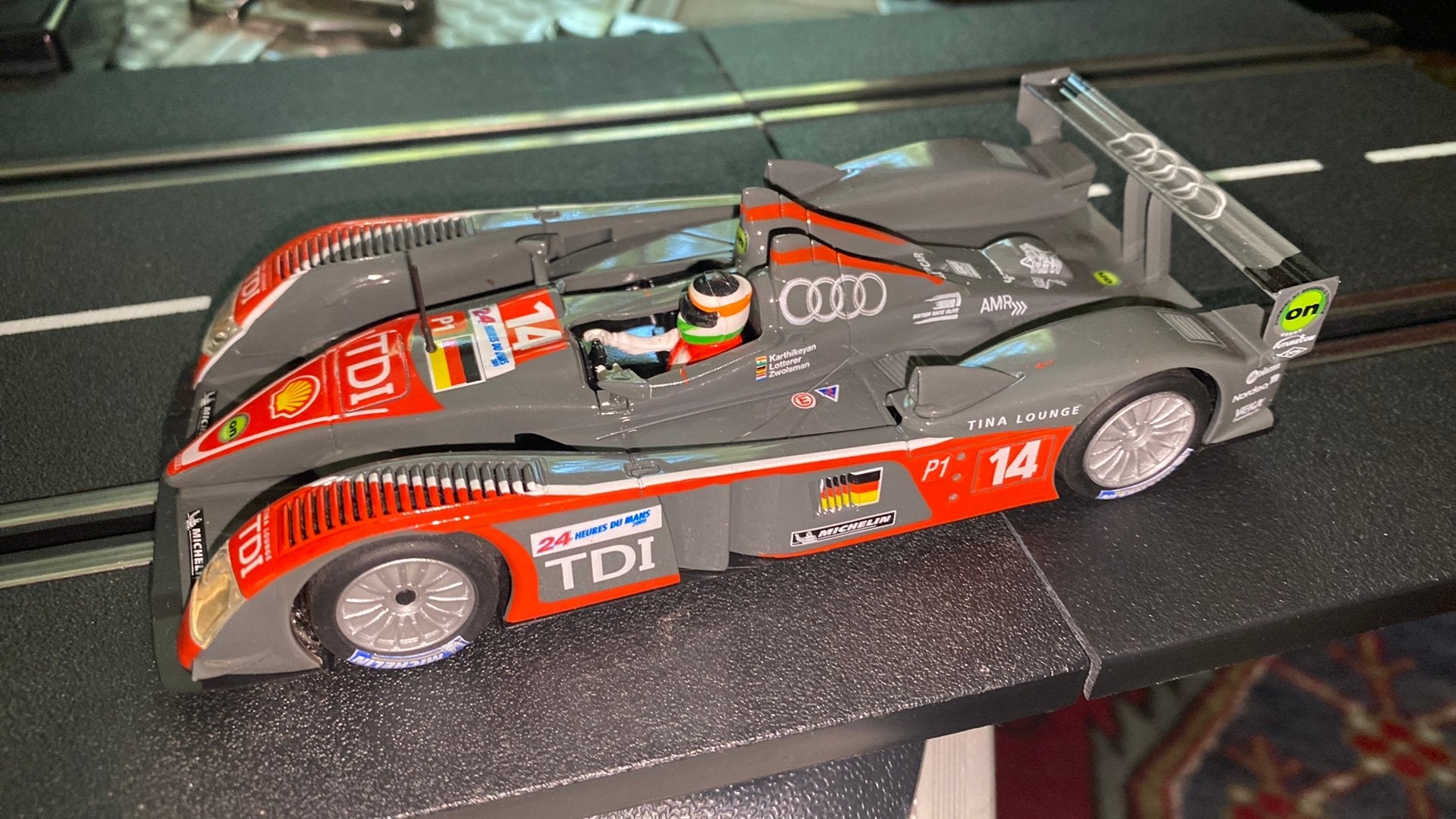 SCX Audi LMP #14, Ophalen of Verzenden, Zo goed als nieuw, Elektrisch, Carrera