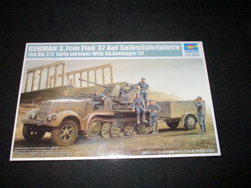 D-212,TRUMPETER 1-35,NO,01525,German 3.7cm Flak 37 Auf Selbs, Overige merken, 1:32 tot 1:50, Overige typen, Nieuw
