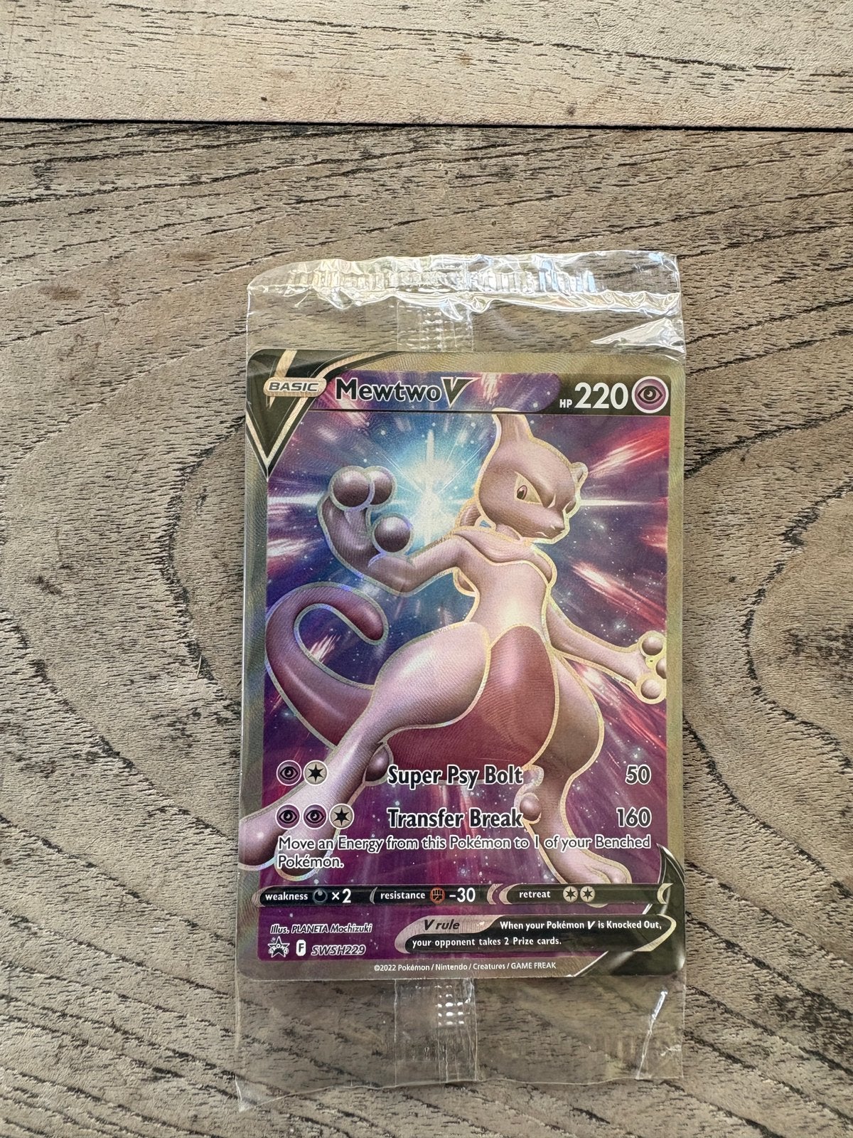 Mewtwo V Promo SWSH229, Ophalen of Verzenden, Nieuw, Losse kaart, Foil