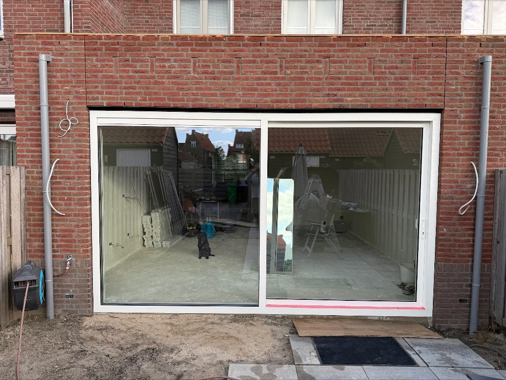 Luxe Profel aluminium schuifpui 420 x 240 cm – HR++, Ophalen, 225 cm of meer, Aluminium, Zo goed als nieuw