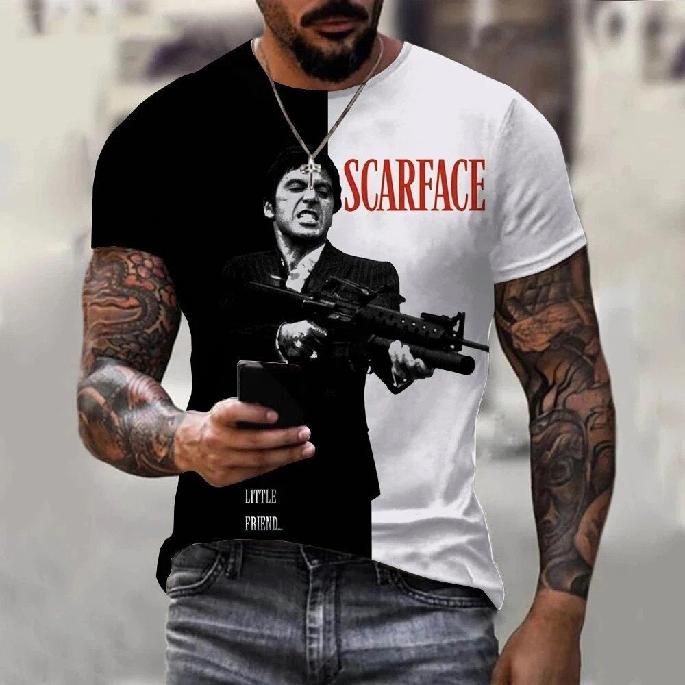 T-Shirts Scarface, Ophalen of Verzenden, Nieuw, Overige maten, Zwart