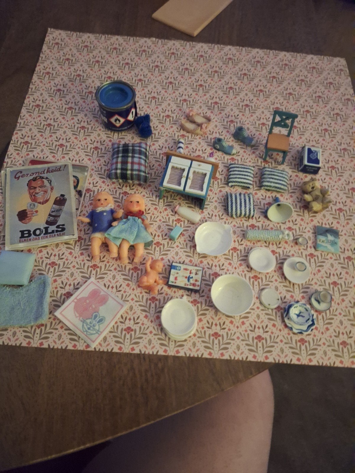 Vintage poppen en meubels (miniatuur), Ophalen of Verzenden, Gebruikt, Overige typen