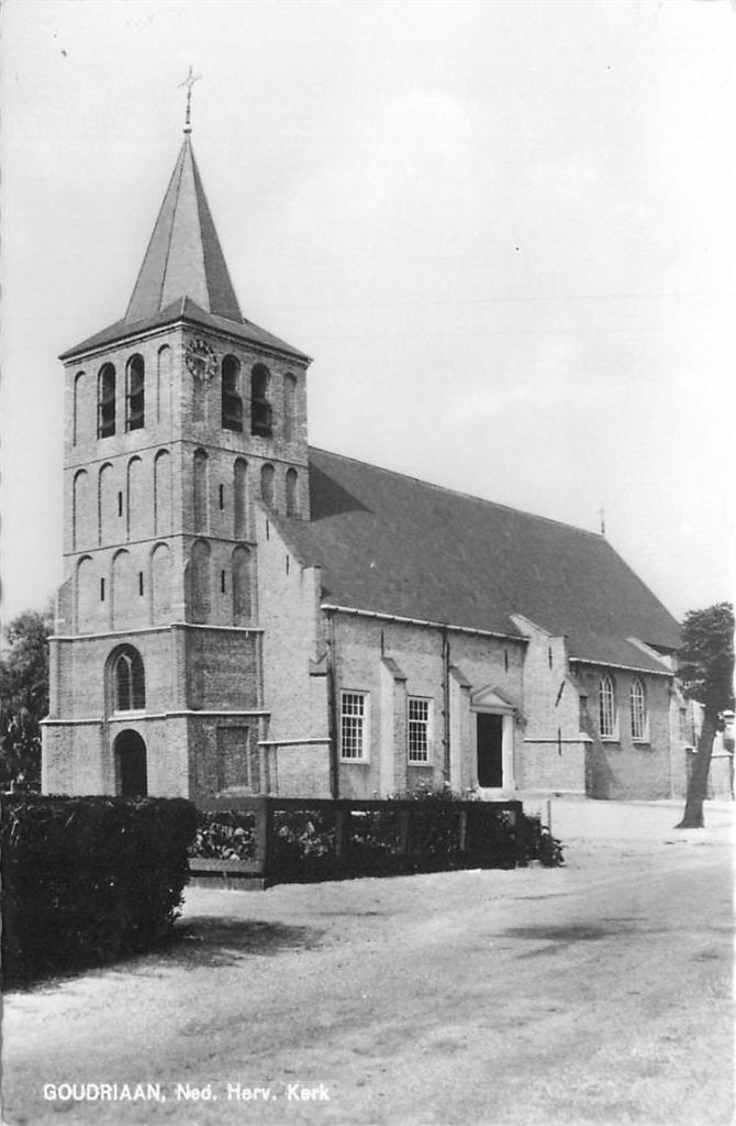 702-082-013 Goudriaan Ned Herv Kerk, Verzamelen, Ansichtkaarten | Nederland, Verzenden, Voor 1920, Utrecht