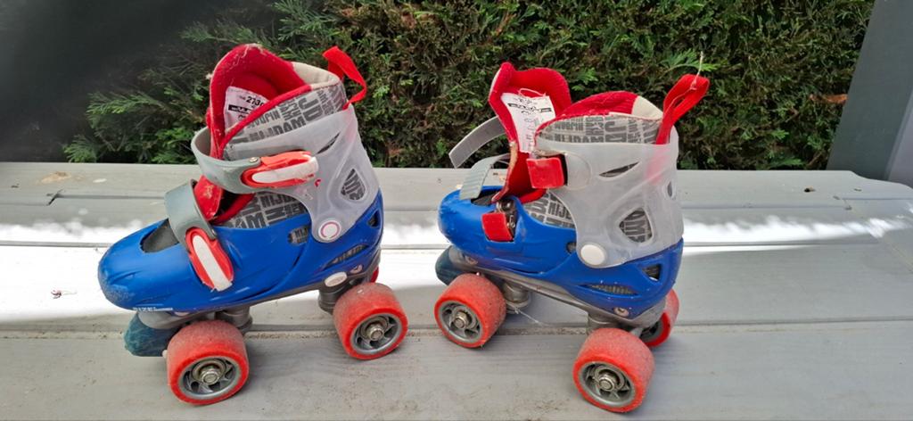 Verstelbare kinder rolschaatsen - Blauw/Rood, Ophalen, Verstelbaar, Gebruikt, Kinderen