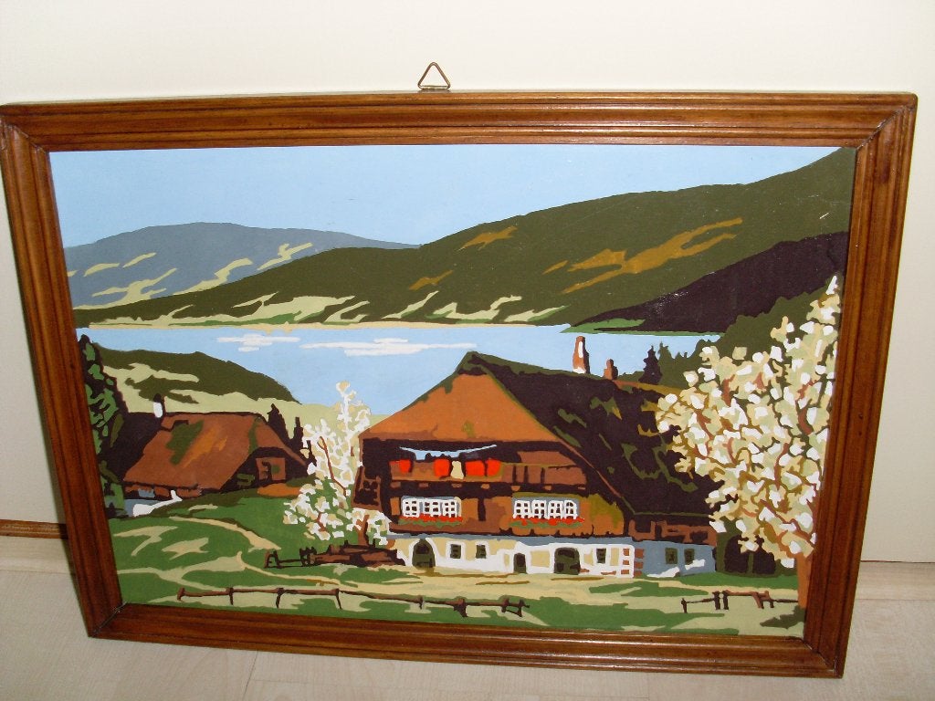 Nummerschilderij., Ophalen, Gebruikt, Minder dan 50 cm, Schilderij