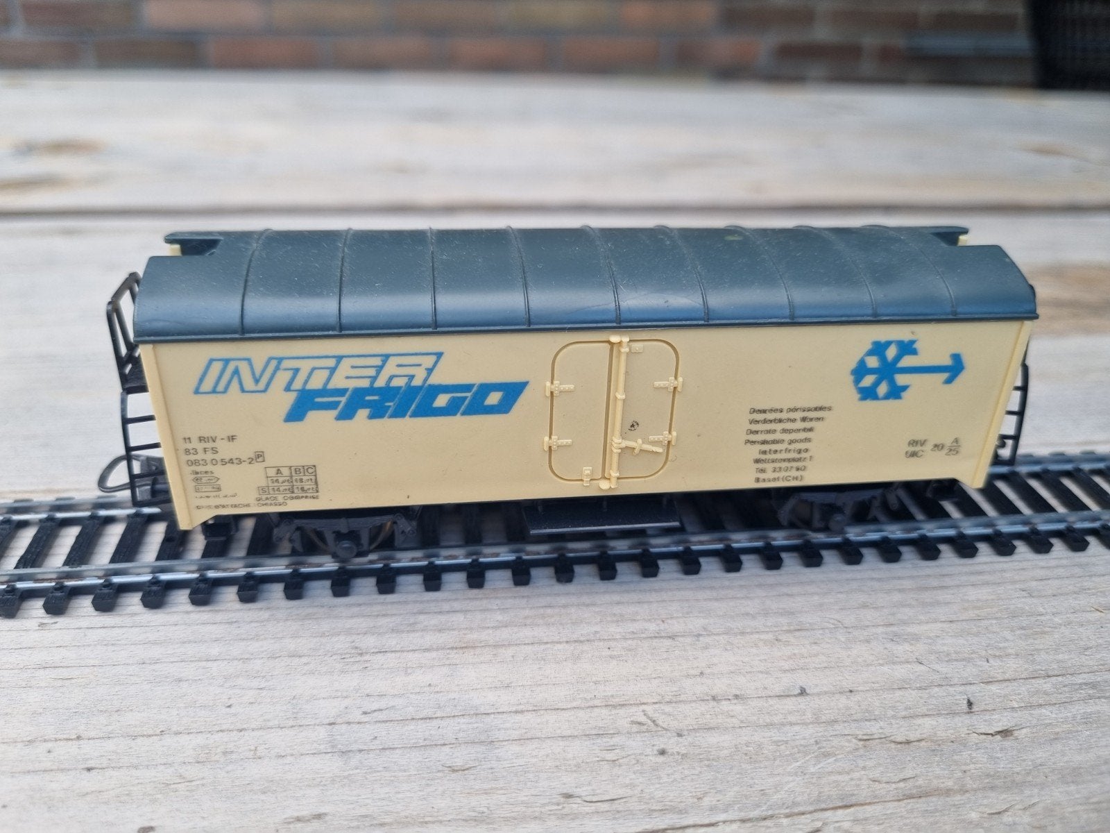 Lima Inter Frigo Wagon - Zo goed als nieuw, Hobby en Vrije tijd, Modeltreinen | H0, Gelijkstroom, Wagon, Ophalen of Verzenden