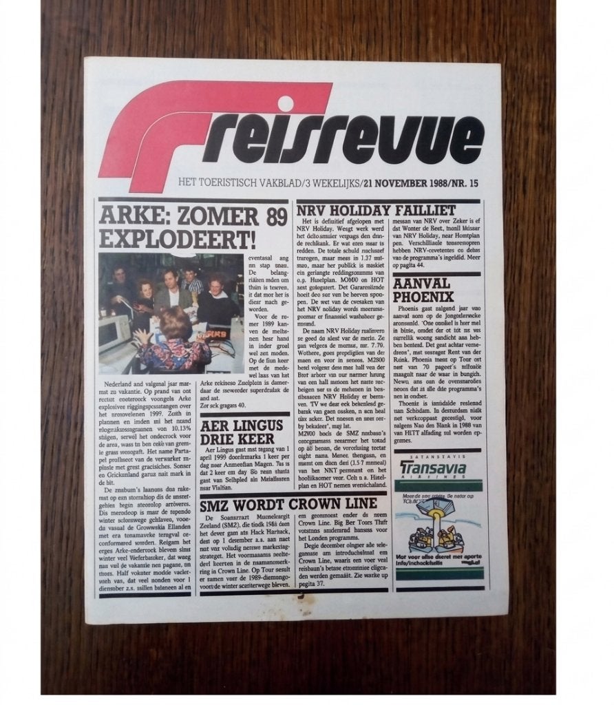 16 nummers van reisrevue het toeristisch vakblad 1987/1988, Reisrevue, Europa, Ophalen of Verzenden, Reisgids of -boek