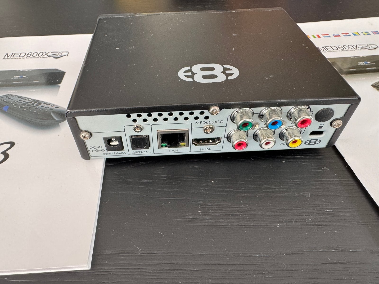 MEDE8ER MED600X3D High Definition Multimedia Player, Ophalen of Verzenden, Gebruikt, HDMI, Zonder harde schijf