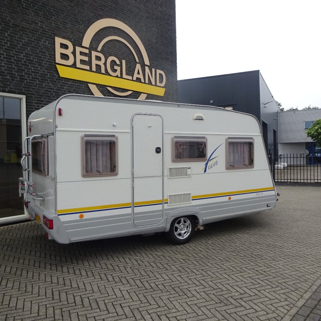 Caravan Burstner Fun 390TK Sportive, Standaardzit, Schokbreker, Bedrijf, 750 - 1000 kg