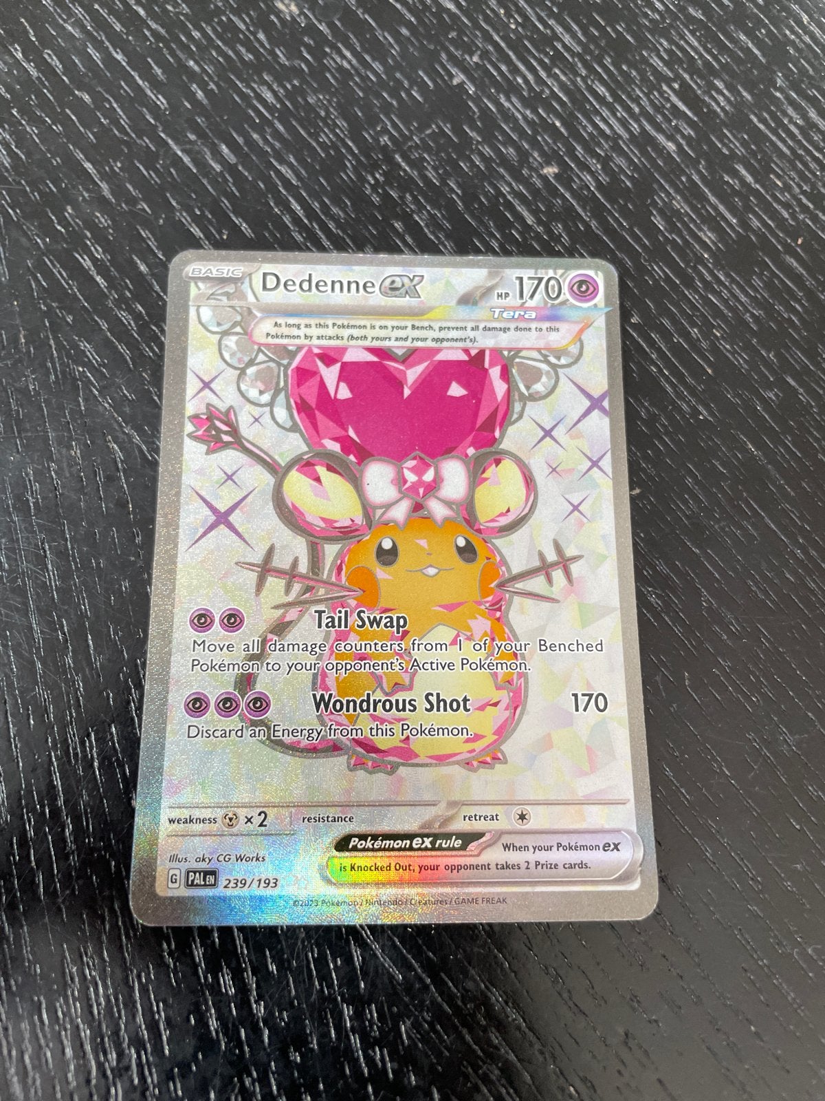Dedenne ex Pokémon kaart (239/193) - Zo goed als nieuw, Hobby en Vrije tijd, Verzamelkaartspellen | Pokémon, Ophalen of Verzenden
