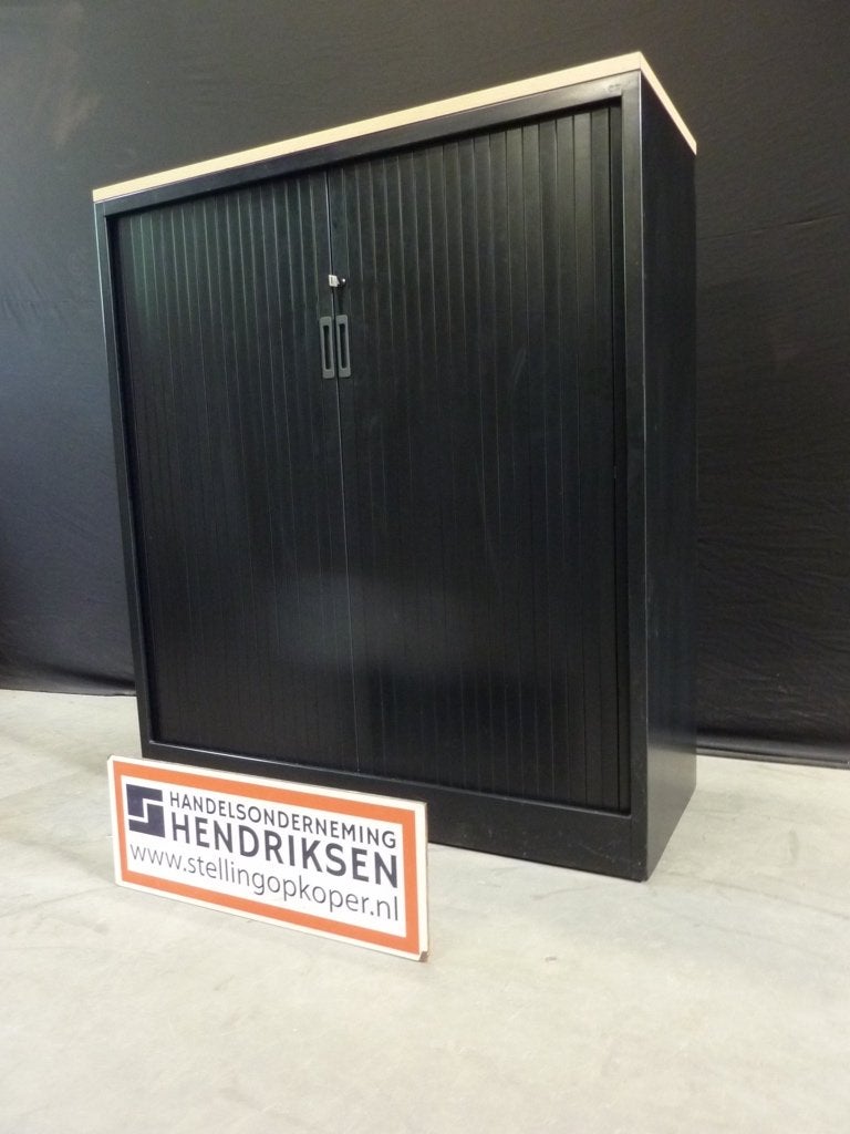 Nette kantoorkast / roldeurkast 120x47x137cm kast + sleutel, Ophalen, 100 tot 150 cm, Met slot, Metaal