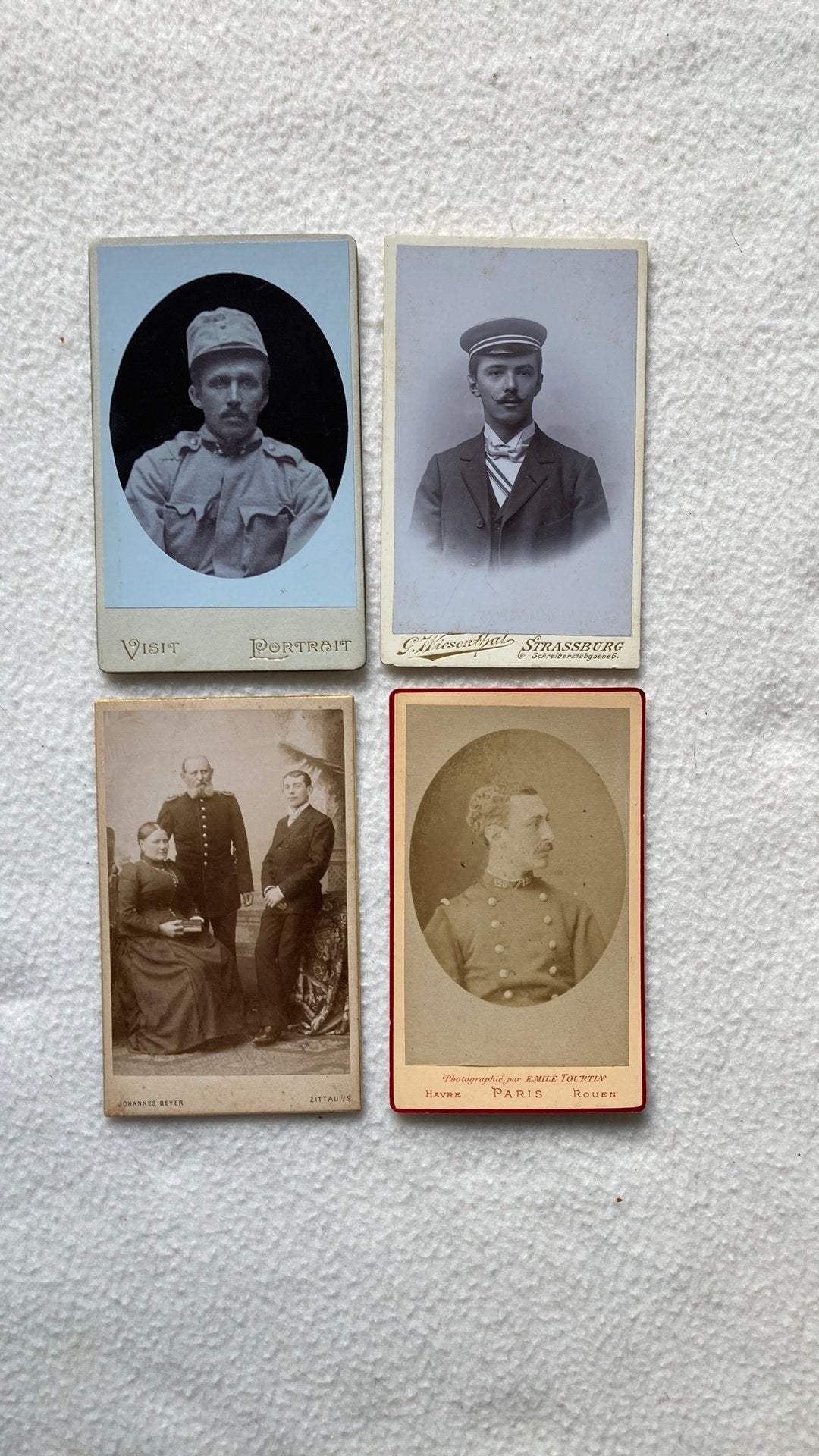 (V). Militairen. Cartes de Visite. 19e eeuw. -6,5x10,5 cm., Gebruikt, Verzenden, Foto, Buitenland