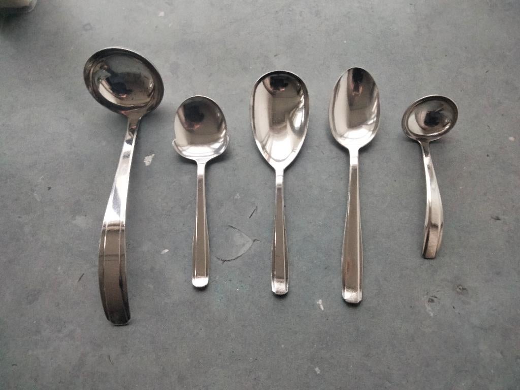 Opdienbestek Gero 90 zilver, Antiek en Kunst, Antiek | Goud en Zilver, Ophalen of Verzenden, Zilver