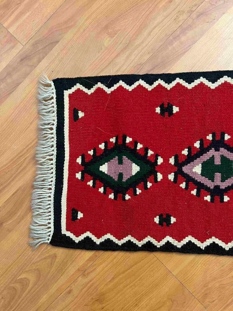 Vintage kelim kleed met ingestikte foam mat 80/32 cm, Minder dan 50 cm, Gebruikt, 50 tot 100 cm, Etten-Leur
