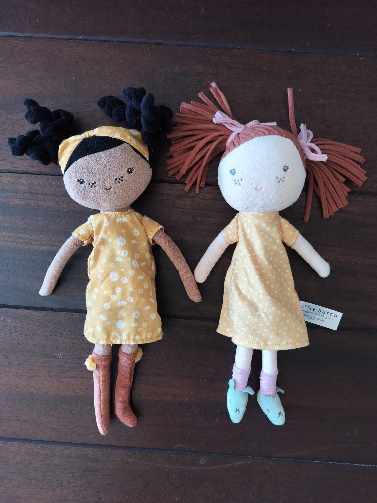 Twee Little Dutch knuffel poppen Sophia & Evi, Ophalen of Verzenden, Gebruikt, Overige typen