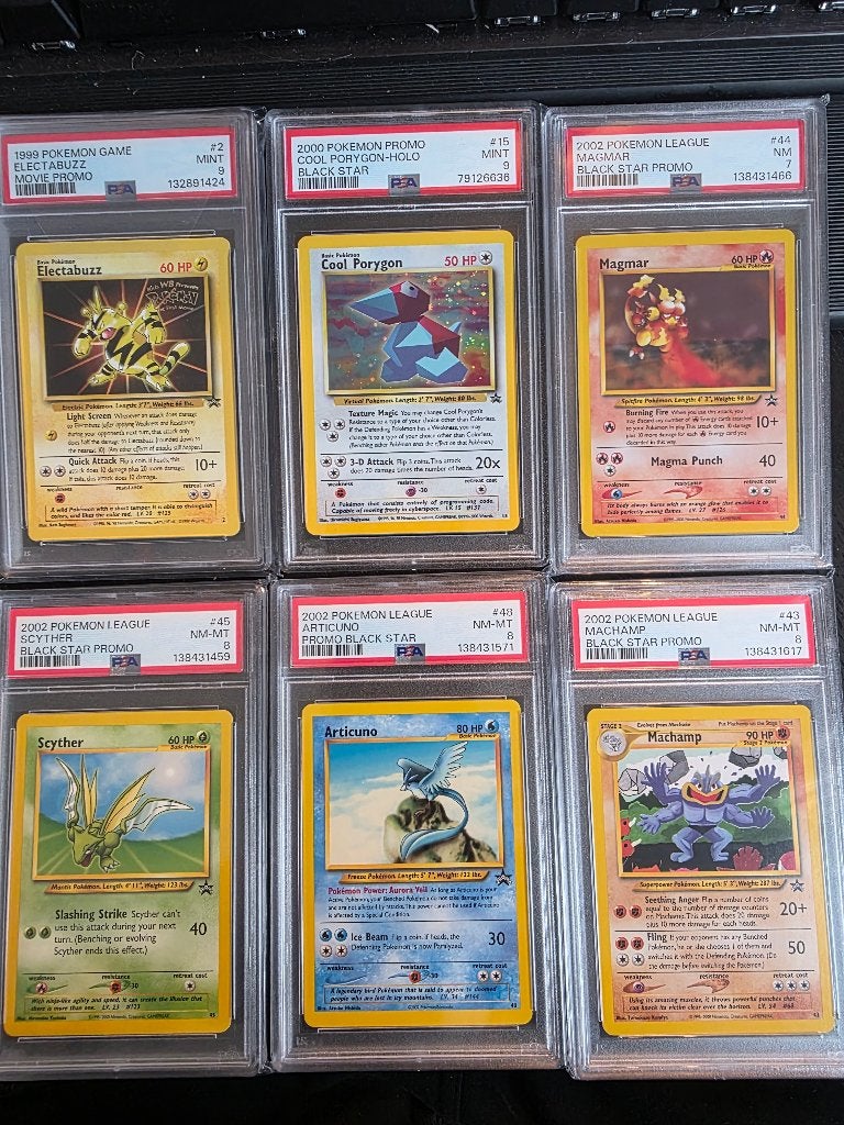 Pokémon Collectie PSA Grade - base - jungle - fossil - promo, Ophalen of Verzenden, Zo goed als nieuw, Meerdere kaarten, Foil