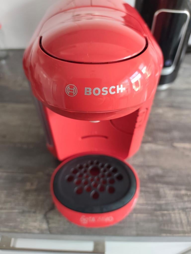 Bosch Tassimo Vivy 2 met herbruikbare koffiepad, Witgoed en Apparatuur, Koffiezetapparaten, Zo goed als nieuw, Gemalen koffie