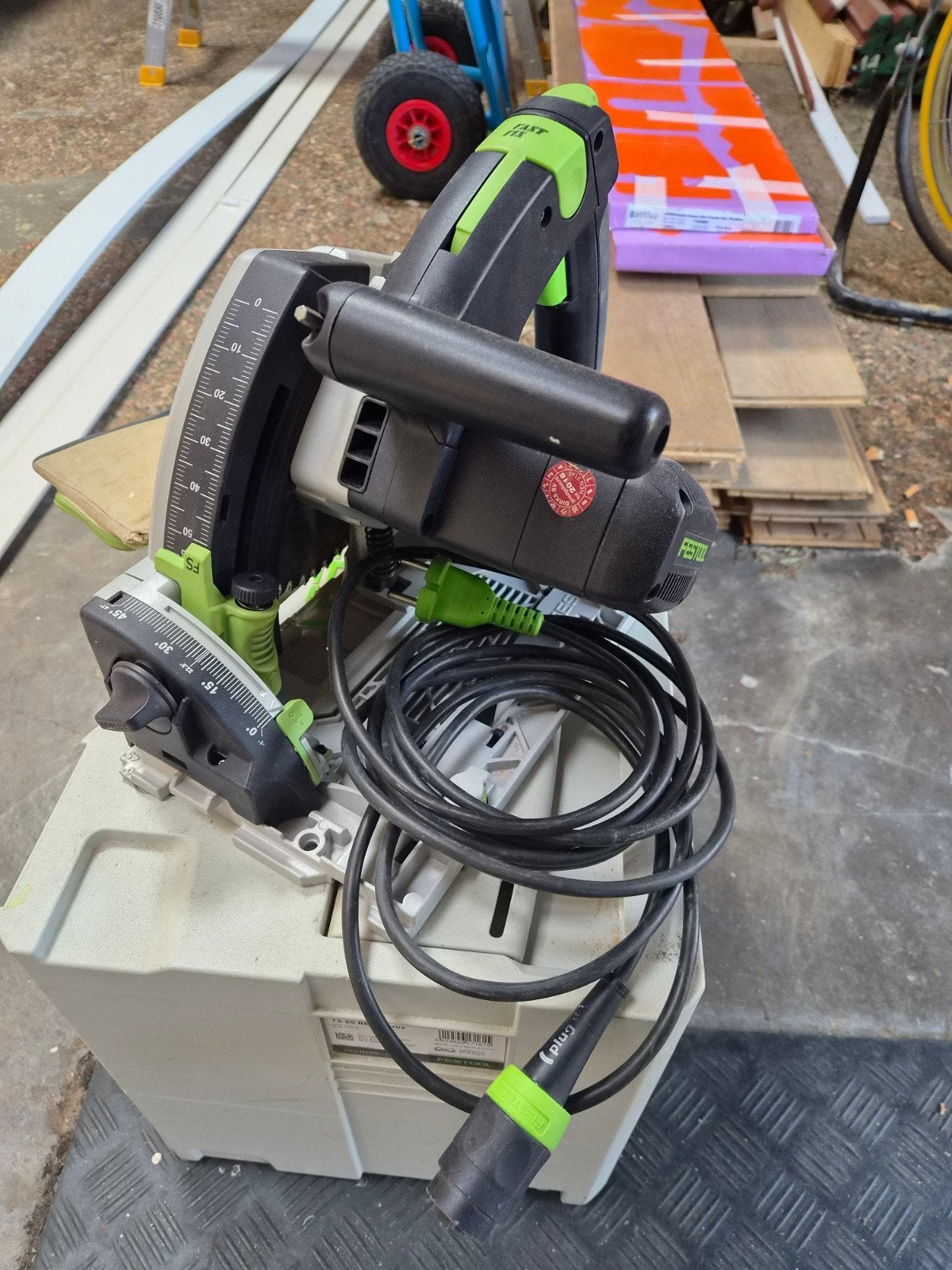 Festool Invalzaag TS 55 REQ-Plus-FS in Systainer, Doe-het-zelf en Verbouw, Gereedschap | Zaagmachines, Ophalen, Gebruikt, Invalzaag
