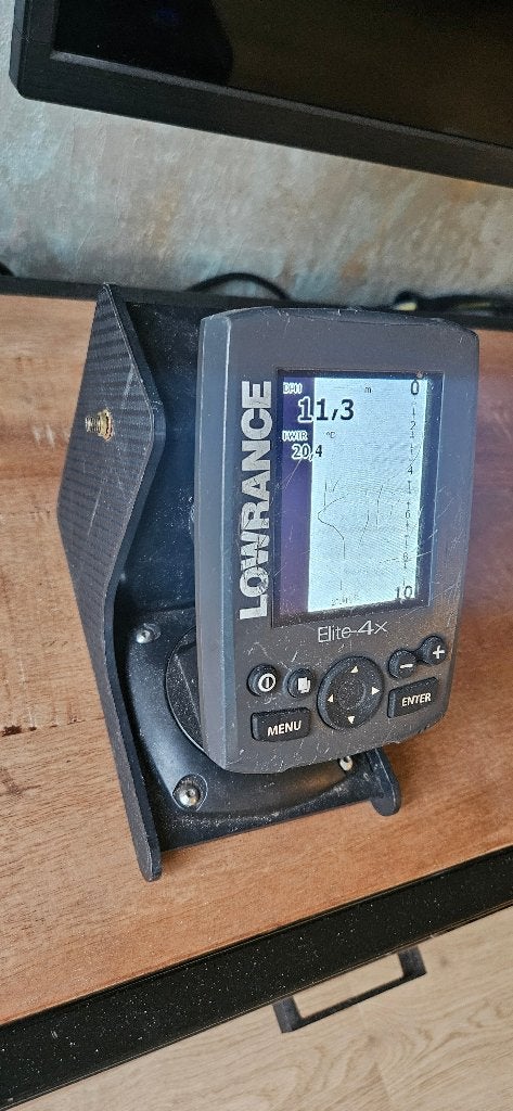 Dieptemeter Lowrance Elite 4X Inclusief accu. Voor Voerboot, Ophalen of Verzenden, Gebruikt, Overige typen