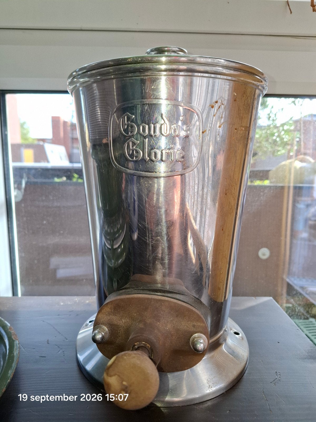 Vintage Gouda's Glorie mayonaise pot/dispenser, Ophalen