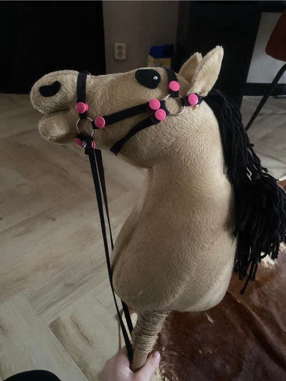 Lichtbruine hobbyhorse, Ophalen, Nieuw
