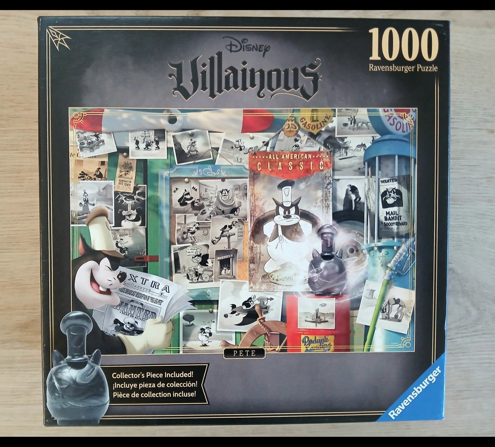 villainous - pete- Disney puzzel, Ophalen of Verzenden, 500 t/m 1500 stukjes, Zo goed als nieuw, Legpuzzel