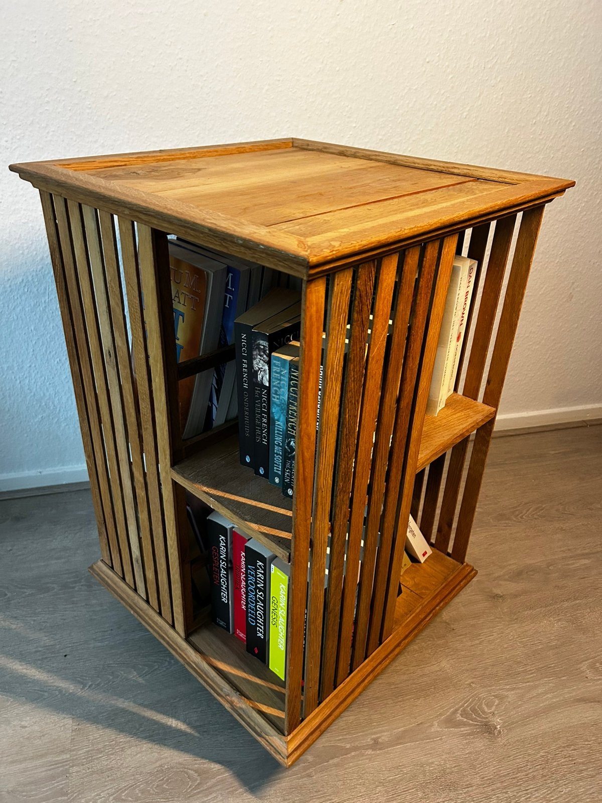 Boekenmolen eiken, Ophalen, Met plank(en), Eikenhout, 50 tot 100 cm