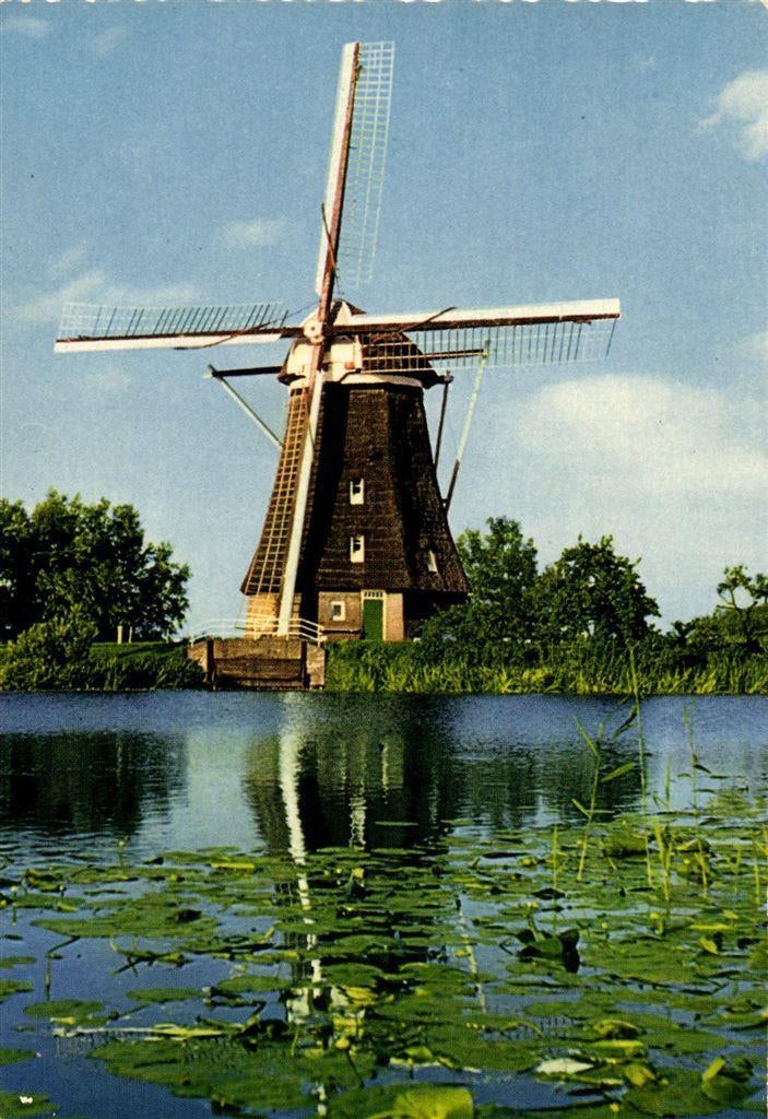 Leidschendam, Watermolen - ongelopen, Verzamelen, Ansichtkaarten | Nederland, Ongelopen, Noord-Brabant, Voor 1920, Ophalen of Verzenden