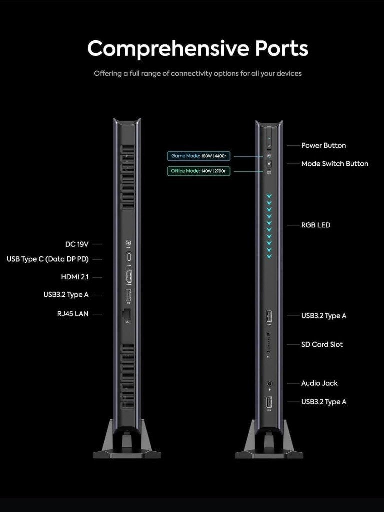 AtomMan G7-Ti, Core i9 Processor 14900HX, 24C/32T , 32GB/1TB, Minisforum, 32 GB, Intel Core i9, Virtual Reality