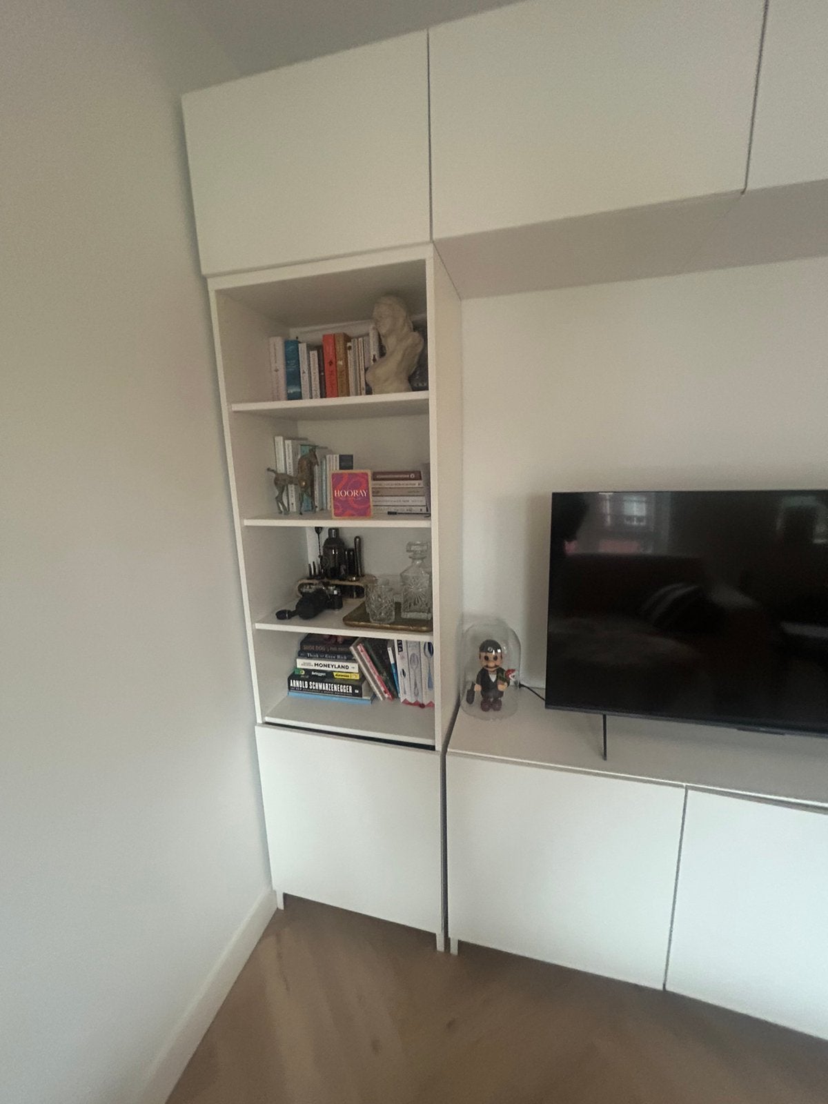 Ikea Besta tv meubel wit, Ophalen, 200 cm of meer, Zo goed als nieuw, 25 tot 50 cm
