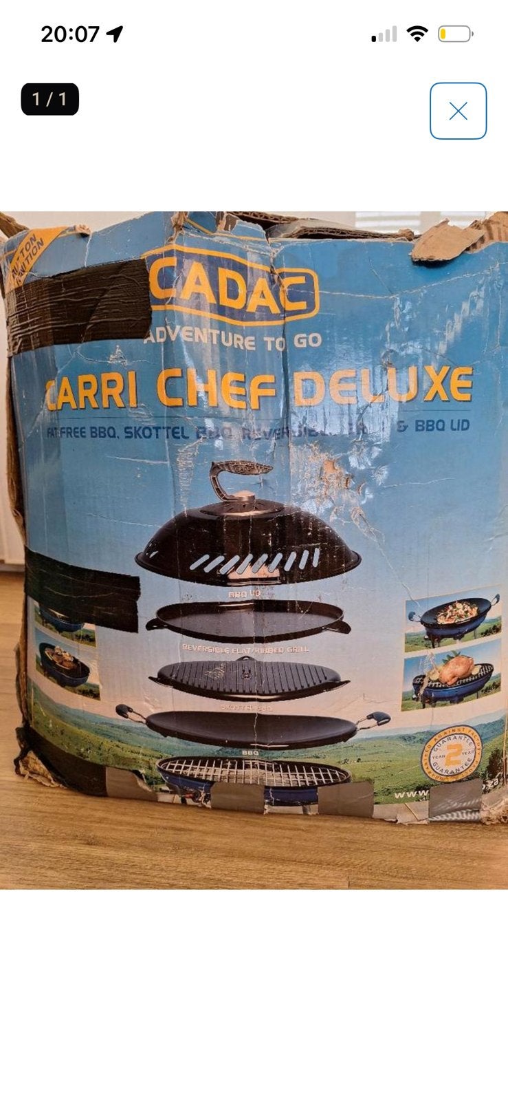 CADAC Carri Chef 2 BBQ/Grill - goede staat, Ophalen, Gebruikt