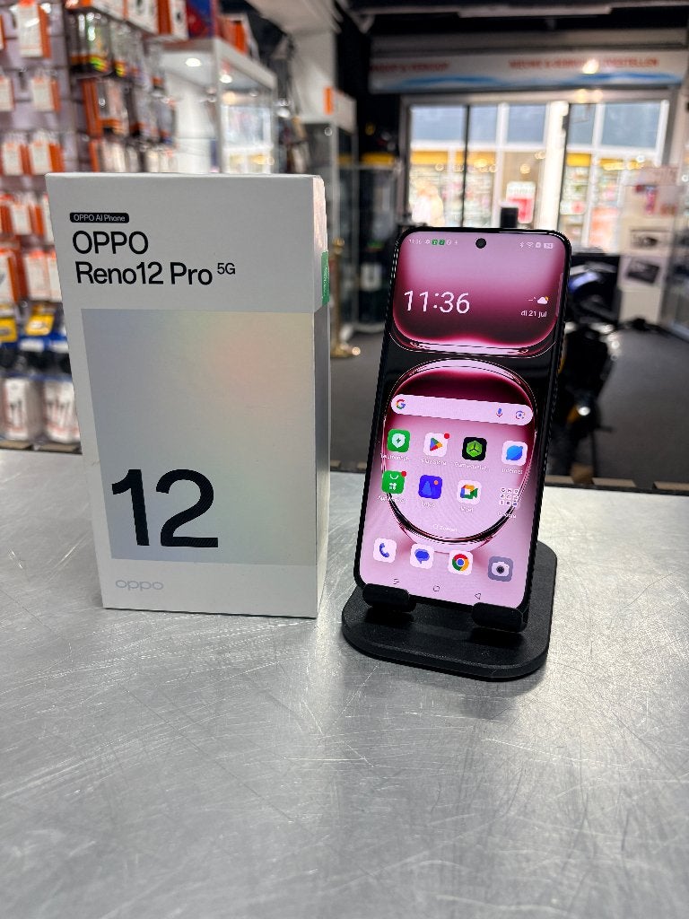 OPPO Reno12 Pro 512GB Nebula Black | ZGAN, ., Ophalen of Verzenden, Zo goed als nieuw, .