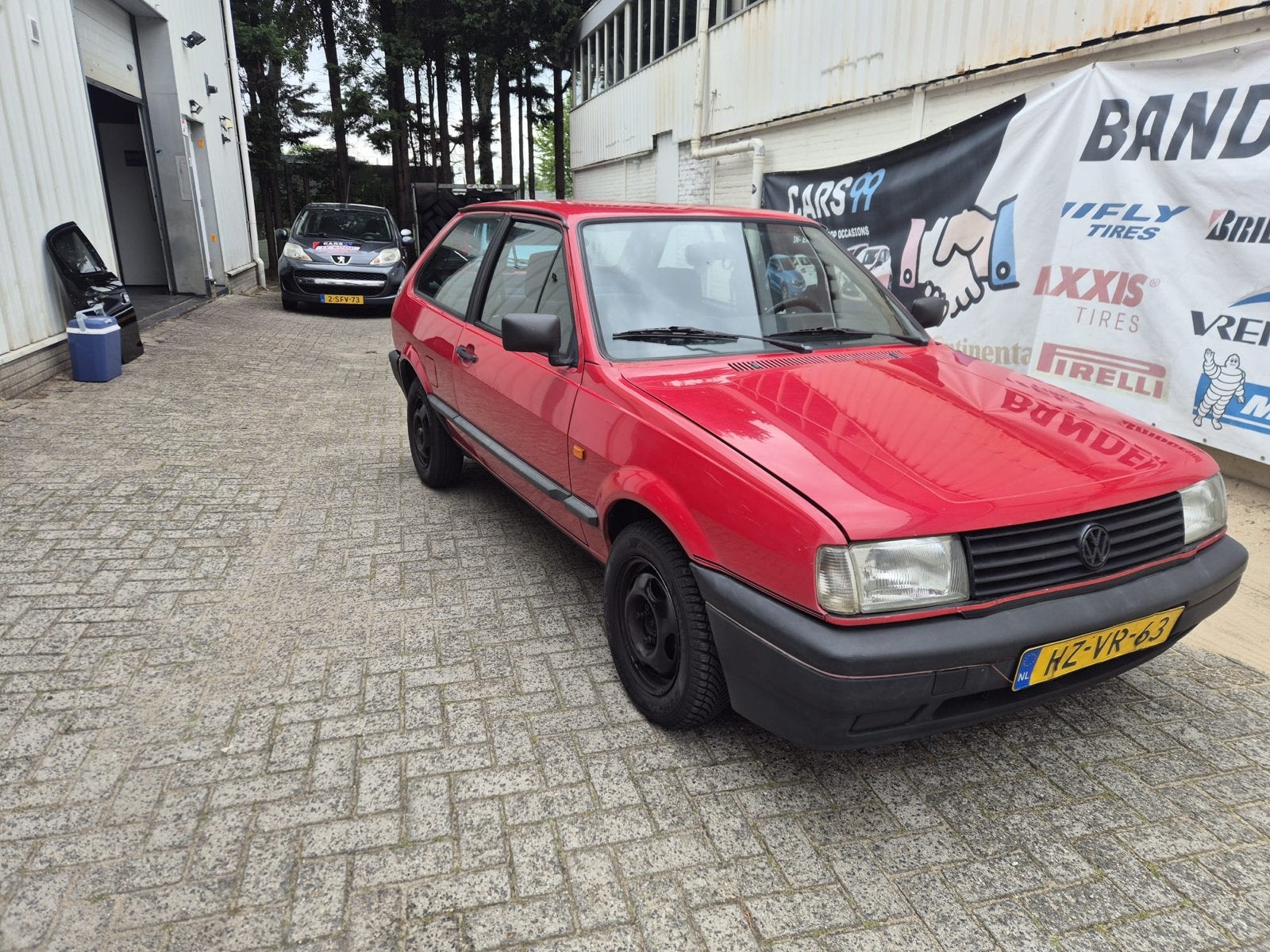 Volkswagen Polo 1.3 CL Coupe 40KW U9 1994 Rood, Auto's, Voorwielaandrijving, 54 pk, 4 cilinders, 1272 cc