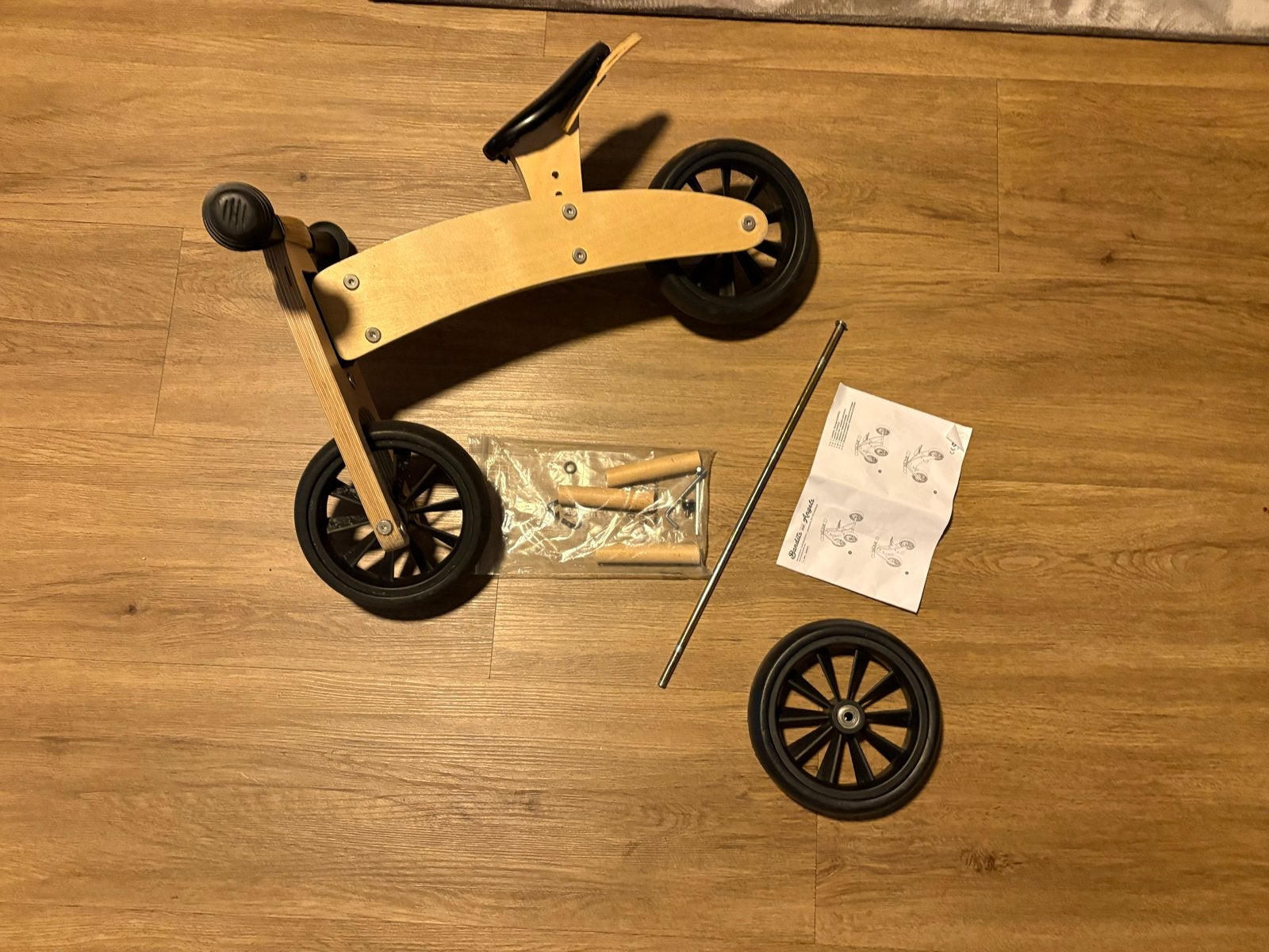 Houten loopfiets Bandits and Angels - Zo goed als nieuw, Kinderen en Baby's, Ophalen, Zo goed als nieuw, Loopfiets